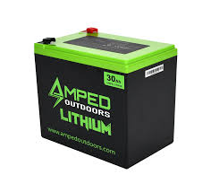 Amped Outdoors 30Ah Lithium Battery (LiFePO4) Wide