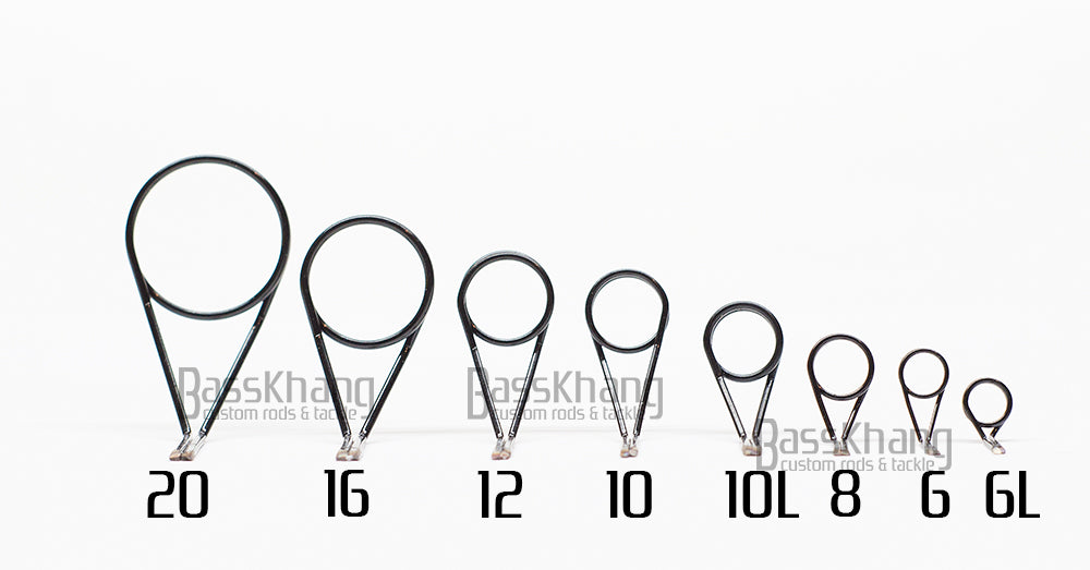 WGH Wire Spinning guides Basskhang Custom Rods & Tackle LLC